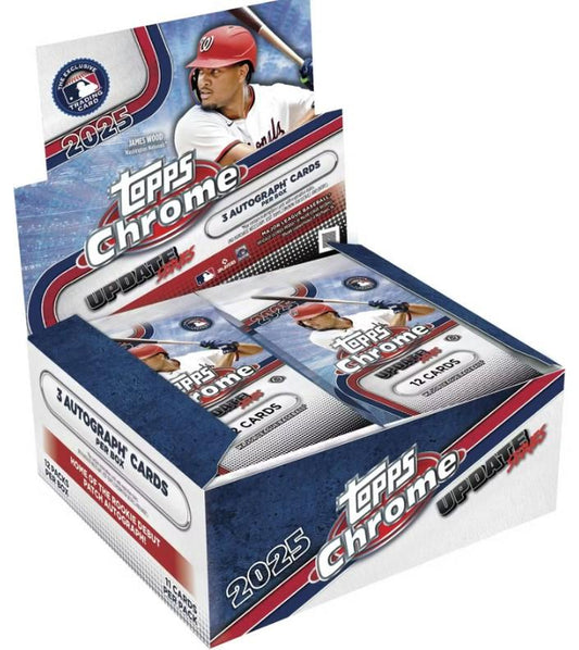 2025 Topps Chrome Update Series Baseball Hobby Jumbo Box