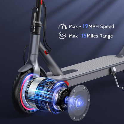 350W Folding E-Scooter & E-Bike | 22/28/40MPH Versions | Dual Suspension, 23 Miles Range, 8.5'' Tires - APP Controlled for Teens & Adults