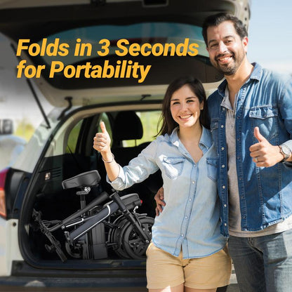 350W Folding E-Scooter & E-Bike | 22/28/40MPH Versions | Dual Suspension, 23 Miles Range, 8.5'' Tires - APP Controlled for Teens & Adults