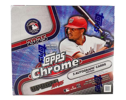 2025 Topps Chrome Update Series Baseball Hobby Jumbo Box